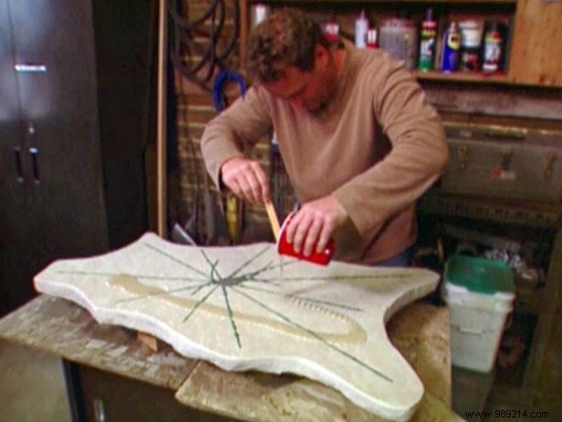 How to make a stone coffee table top