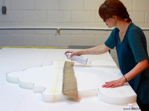 How to make a two-dimensional upholstered headboard