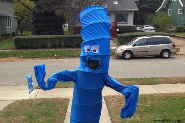 How to make an arm waving inflatable tube costume for Halloween