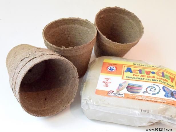 How to Make Air Dry Clay Pots for Halloween