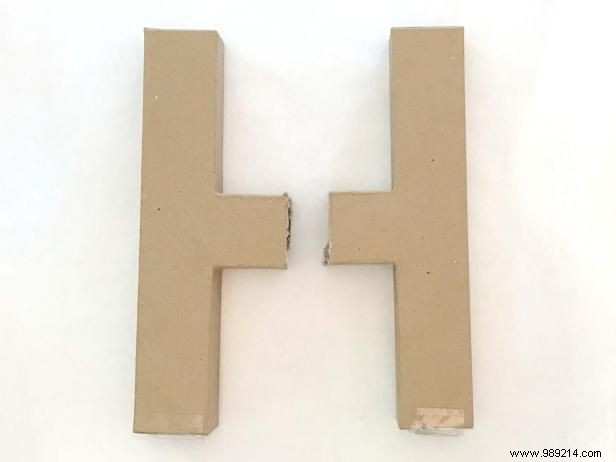 How to make an H shaped plant stand with cheap letters from the craft store
