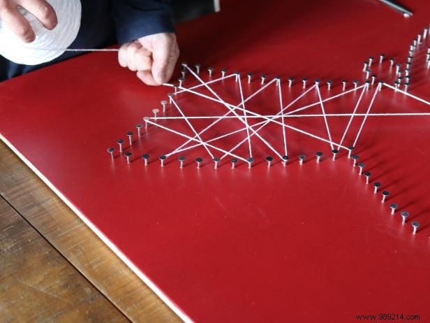 How to make an oversized silhouette string art