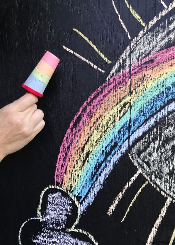 How to chalk a palette knife
