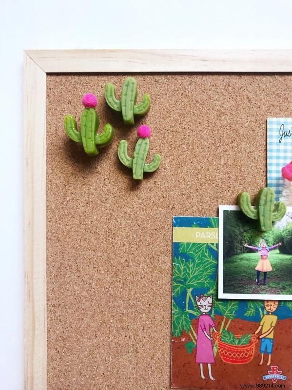 How to make cactus push pins from glue sticks