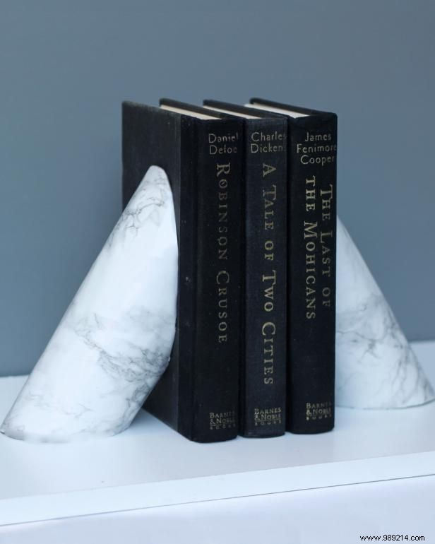 How to make Imitation Marble Bookends?