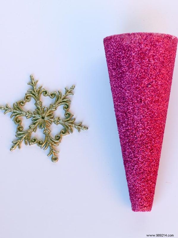 How to make glitter Christmas tree decorations