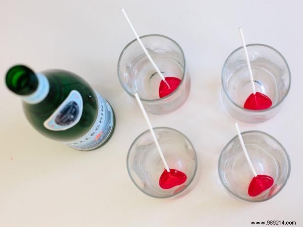 How to make heart lollipop drinks
