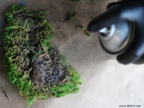 How to make moss covered house numbers