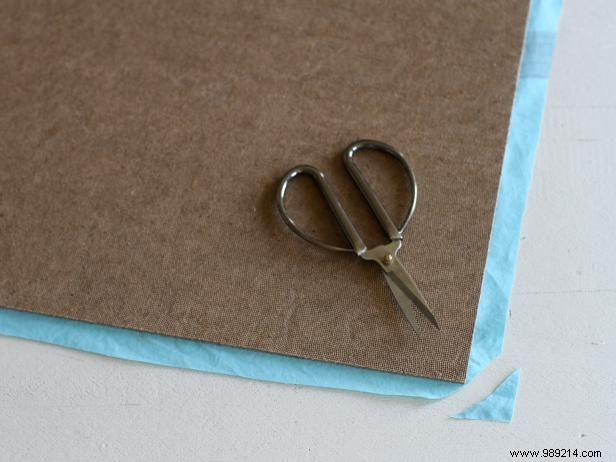 How to make no-sew fabric slate tablecloths