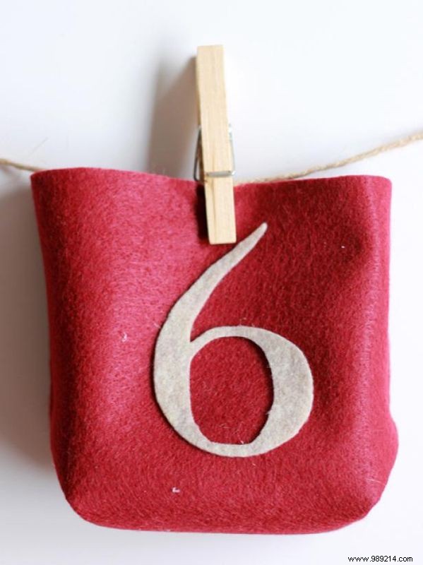 How to make no-sew Advent calendar bags
