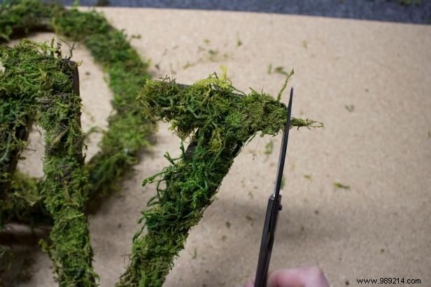 How to make moss letters for an outdoor yard sign
