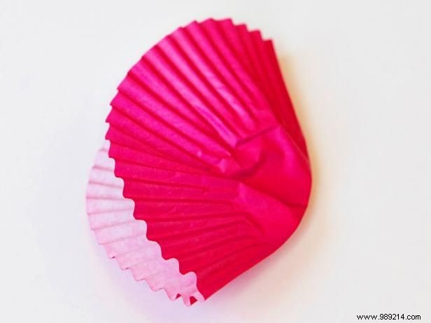 How to make paper flowers using cupcake liners