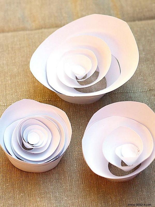 How to make paper flowers using cupcake liners or coffee filters