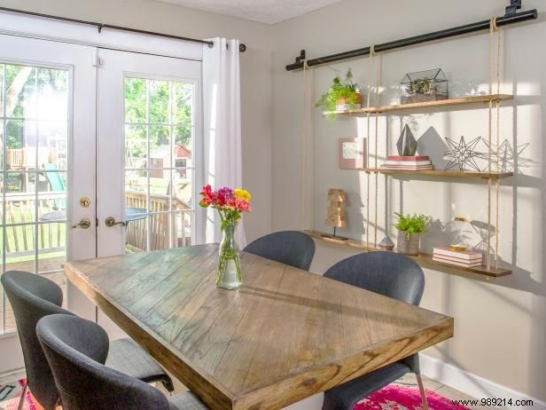 How To Over a Dining Table With Hardwood Floors