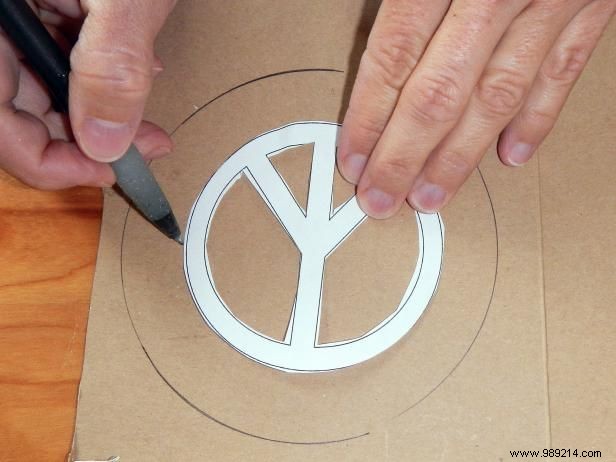 How to Make Peace Sign Christmas Ornaments