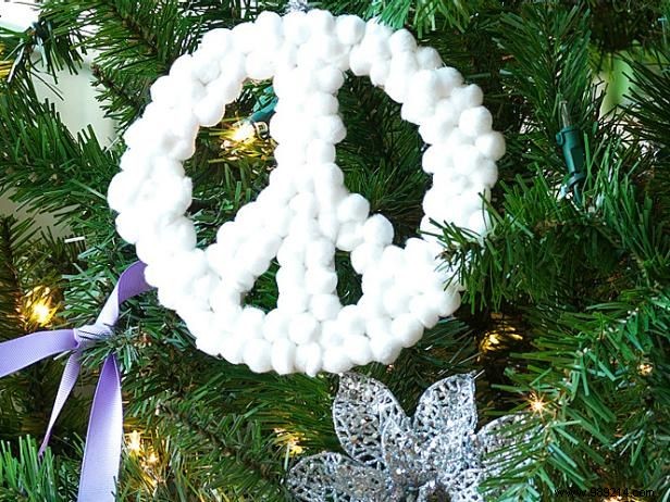 How to Make Peace Sign Christmas Ornaments