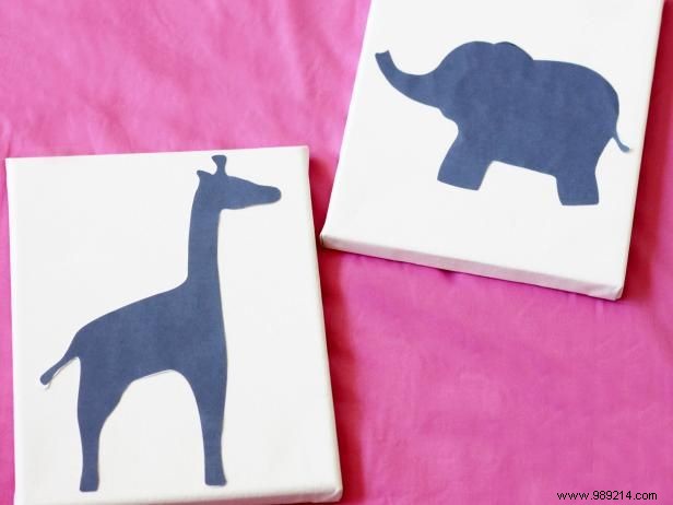 How to Make Silhouette Canvas Artwork for a Child s Bedroom