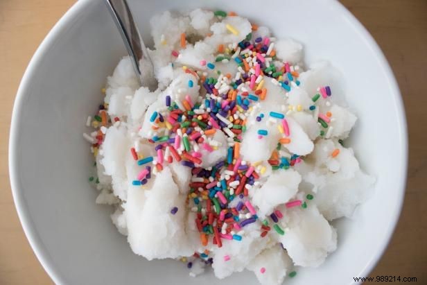 How to make snow ice cream