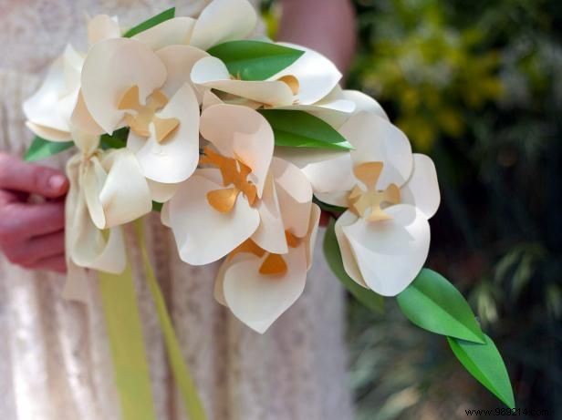 How to make tropical paper orchids
