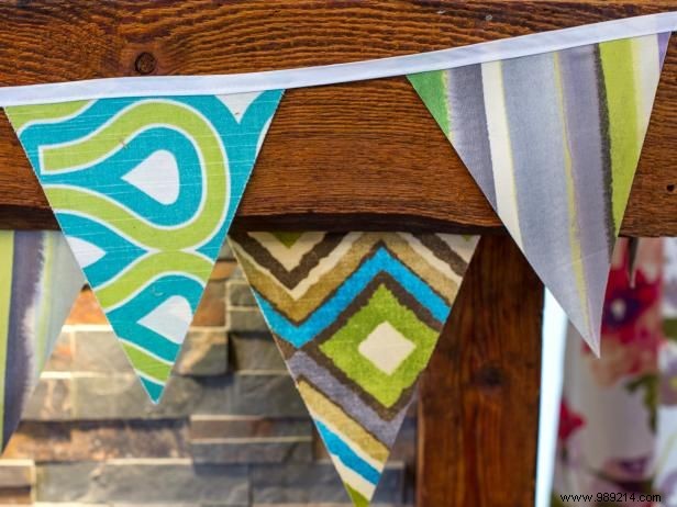 How to make a double-sided fabric bunting