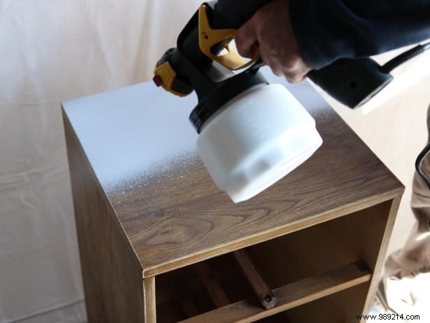 How to Paint an Ombre Effect on a Sideboard