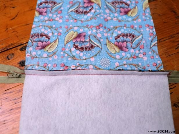 How to sew a lined makeup bag