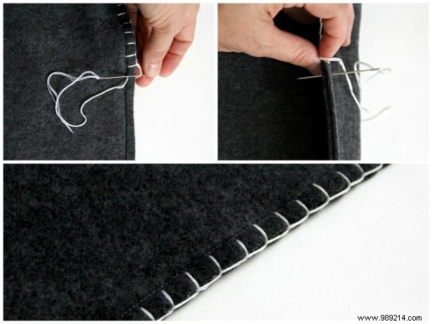 How to sew a fleece Christmas stocking