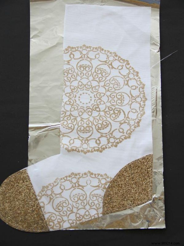 How to sew and stamp a henna inspired Christmas stocking