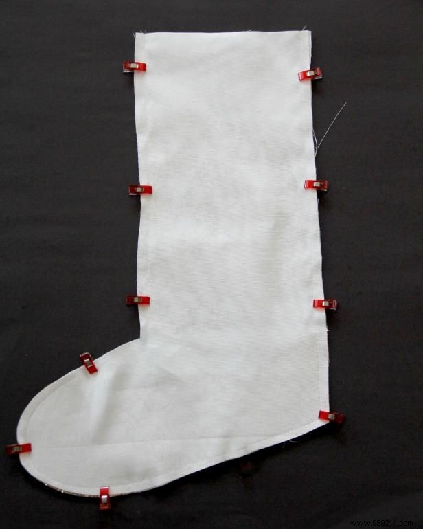 How to sew and stamp a henna inspired Christmas stocking