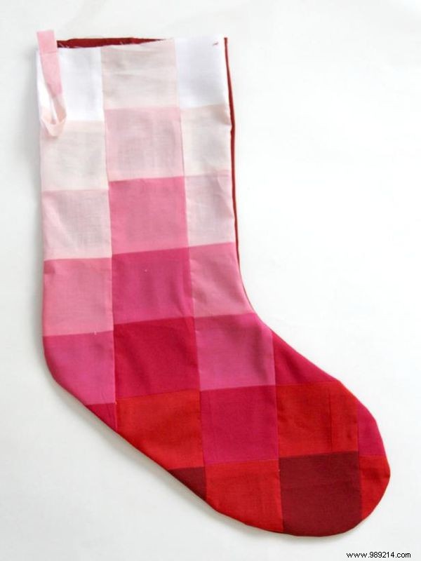 How to Sew an Ombre Christmas Stocking