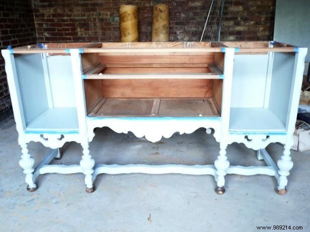 How to turn a dresser into a bathroom vanity