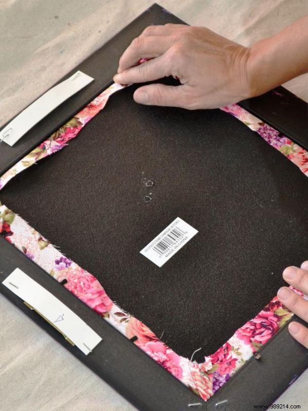 How to turn a picture frame into a Cork message board