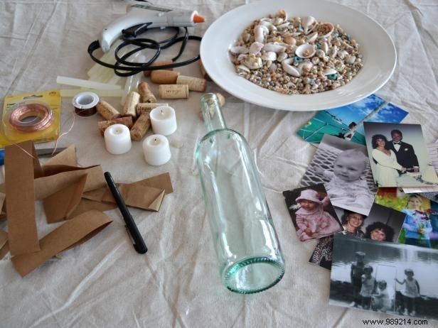 How to turn old bottles into picture frames