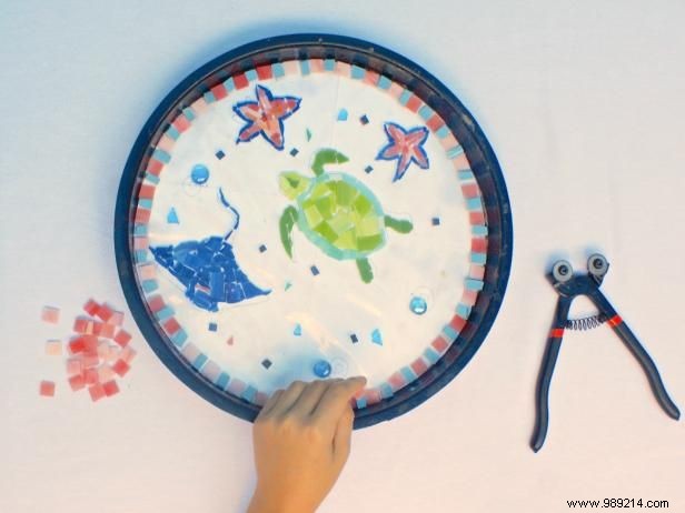 How to turn children s artwork into garden stones