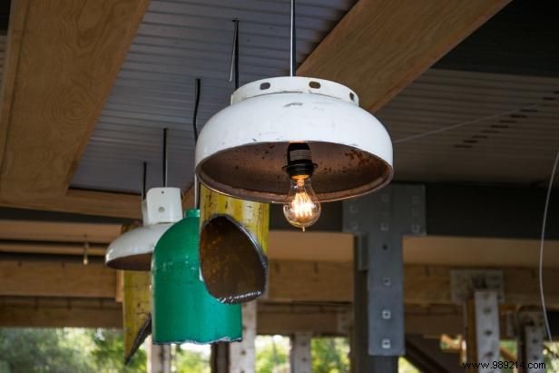 How to recycle gas cylinders into pendant lights