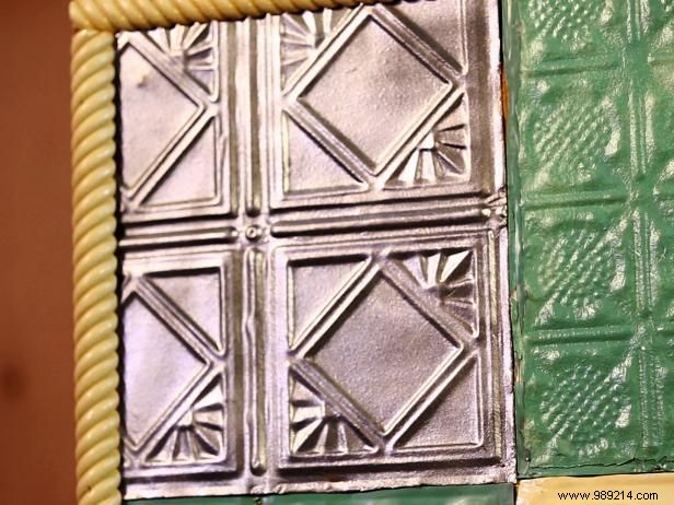 Make a Quilted Headboard With Tin Tiles