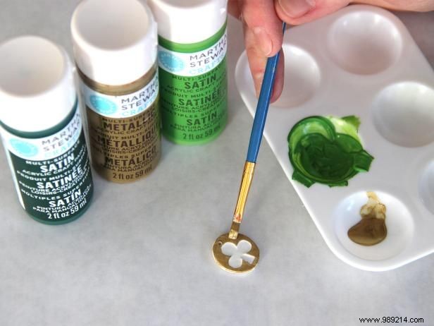 Make an air-dry clay shamrock necklace for St. Patrick s Day
