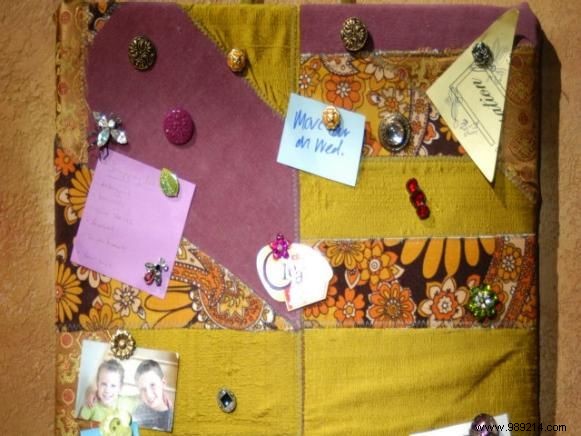 Patchwork Tack Board and Pins